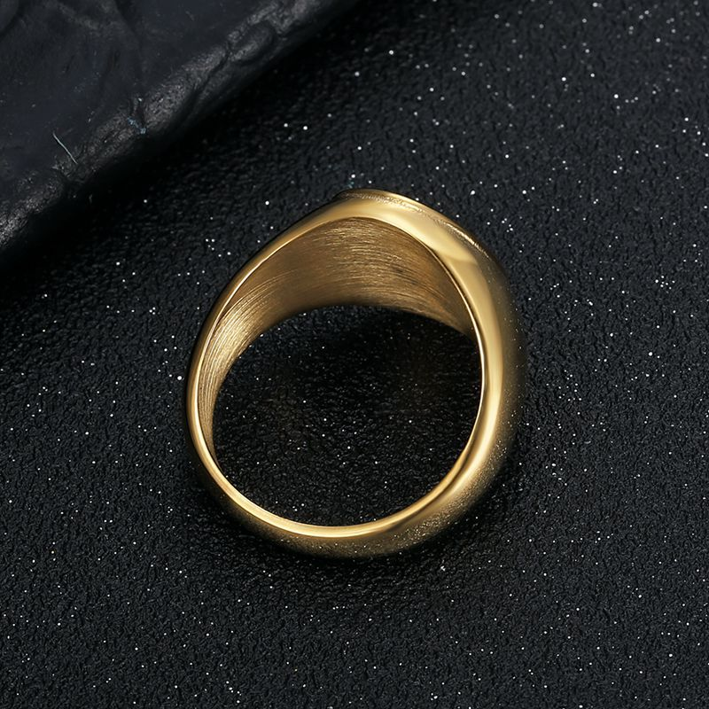 Men Vintage 316L Stainless Ste - Initial Ring Custom ulasan dan harga