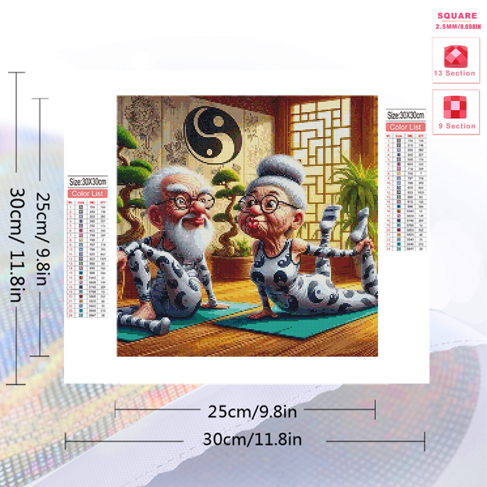Momoart Old People Diamond Mos - Photo Mosaic Print ulasan dan harga