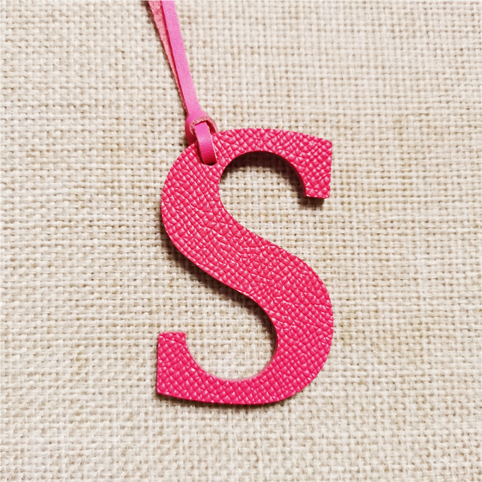 English Letter O P Q R S T Alp - Monogram Keychain Leather ulasan dan harga