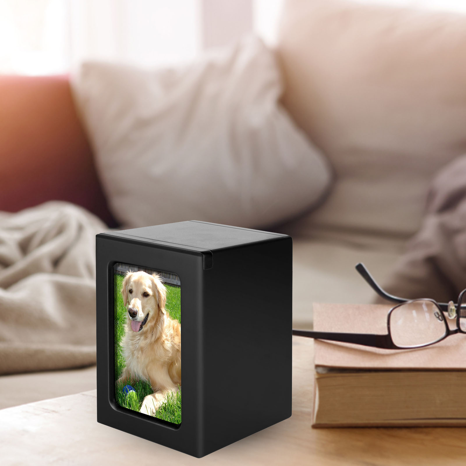 Wooden Pet Urns Wooden Cremati - Engraved Wood Frame ulasan dan harga