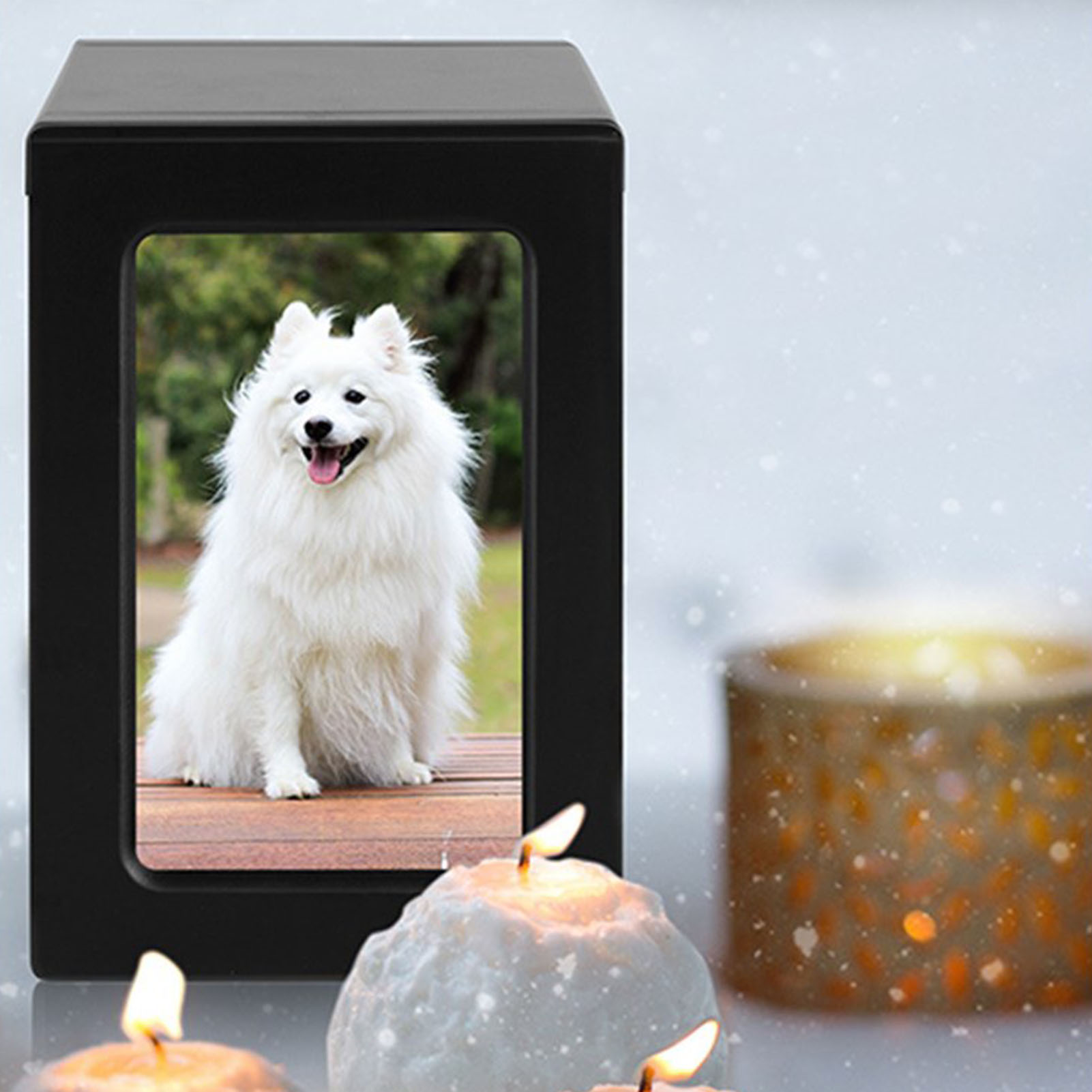 Wooden Pet Urns Wooden Cremati - Engraved Wood Frame ulasan dan harga