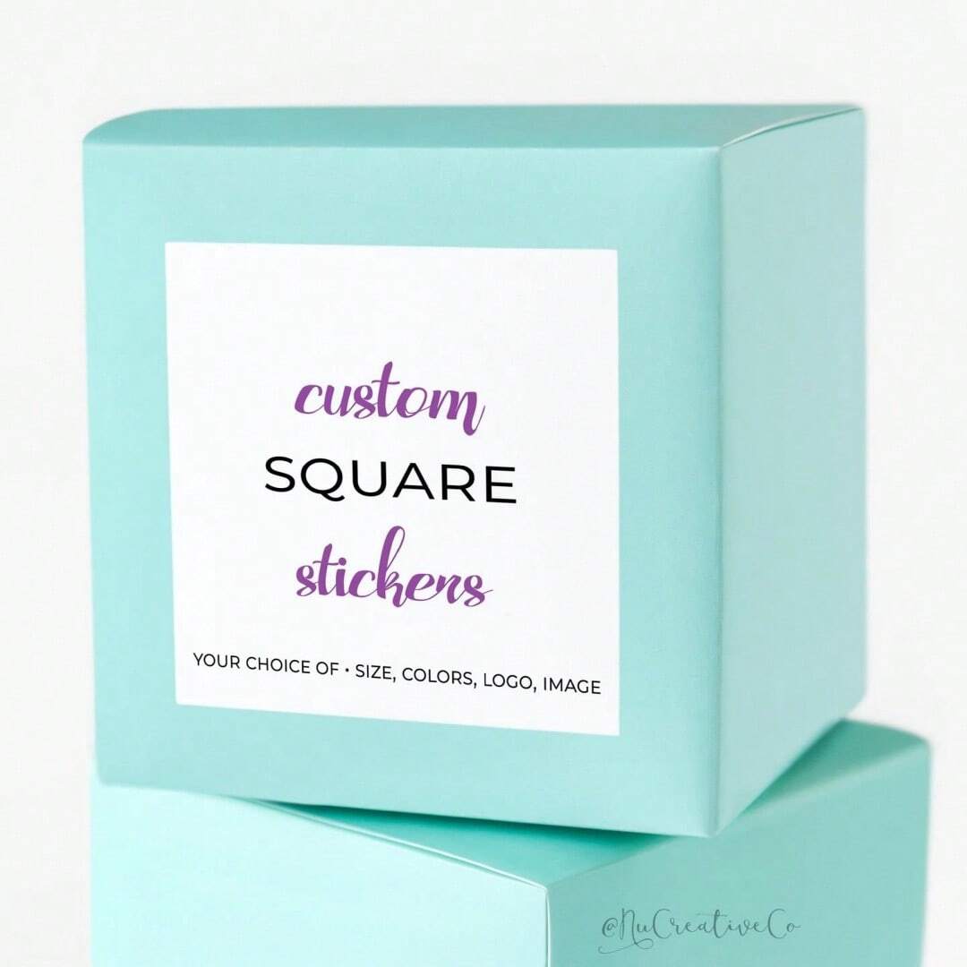 Custom stickers 4-8 cm persona - Personalised Candle Label ulasan dan harga