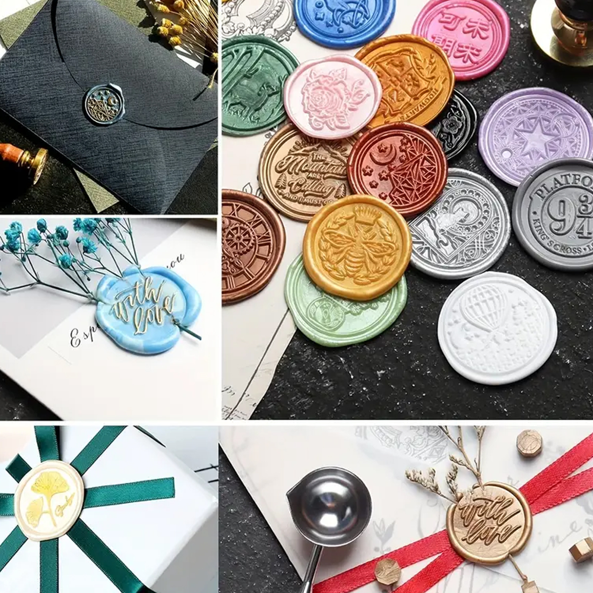 100pc/bag Wax Seal Beads Kit,D - Wax Seal Letter Kit ulasan dan harga