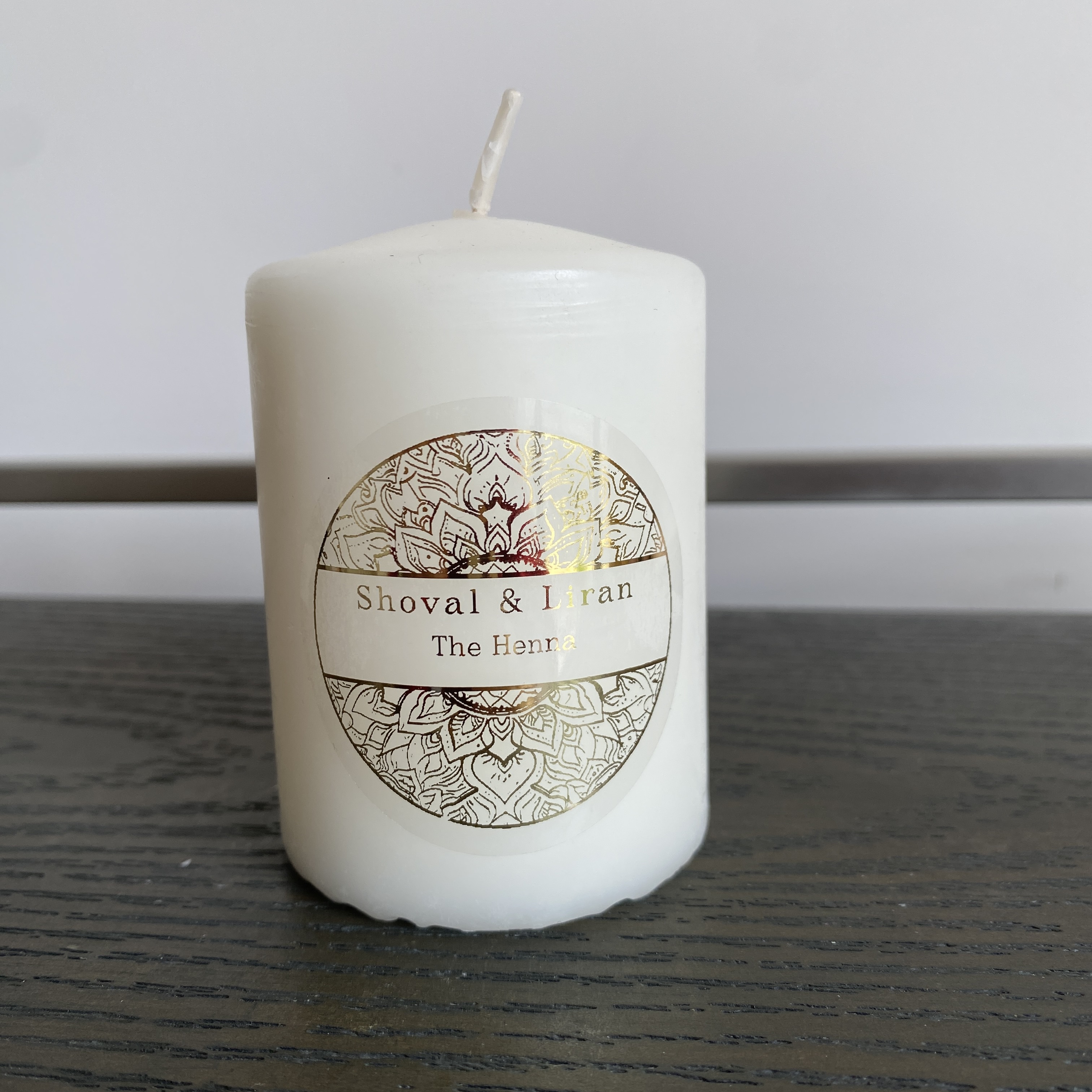 Custom henna day candle sticke - Personalised Candle Label ulasan dan harga