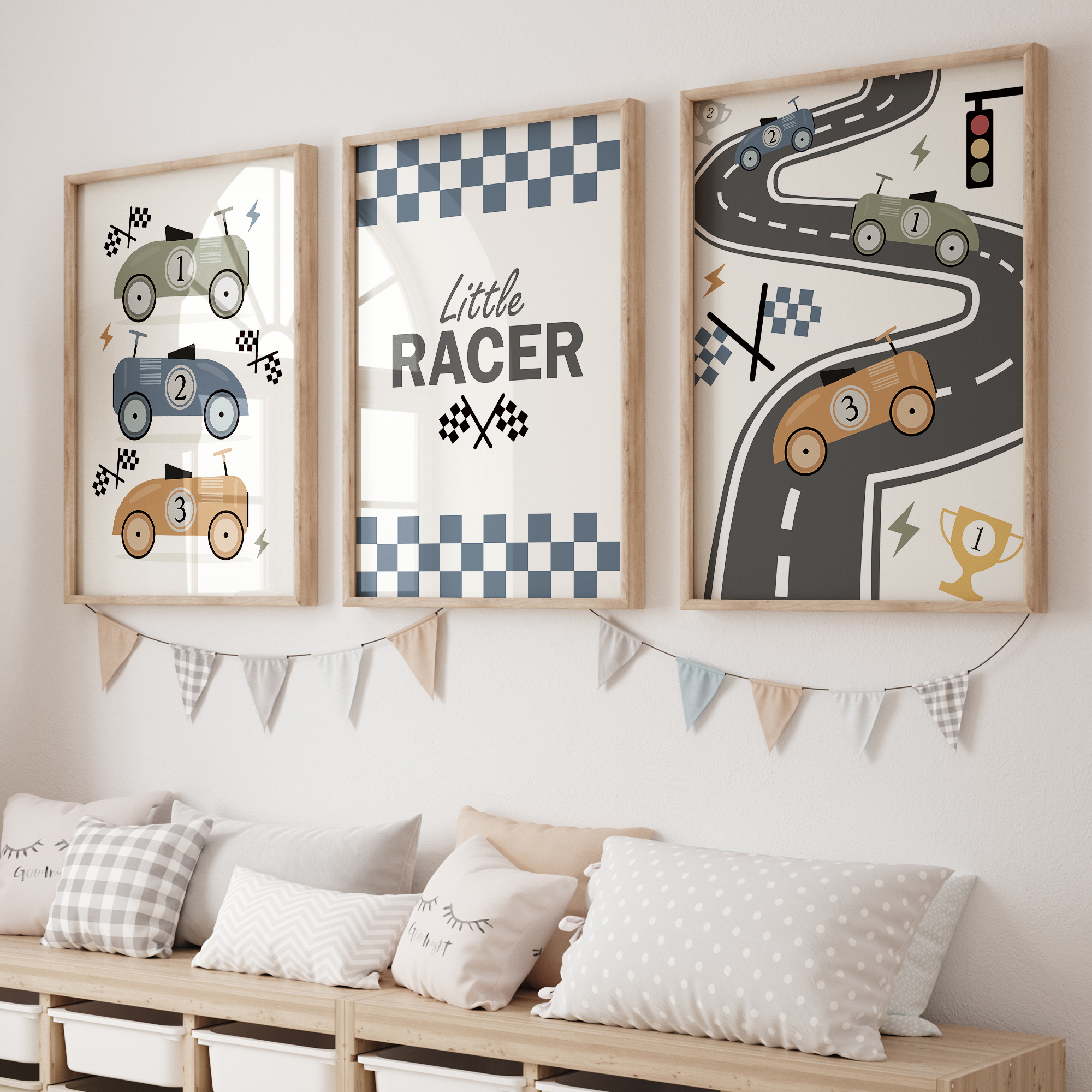 3pcs Minimalist,Cartoon Car Ra - Personalized Name Box ulasan dan harga