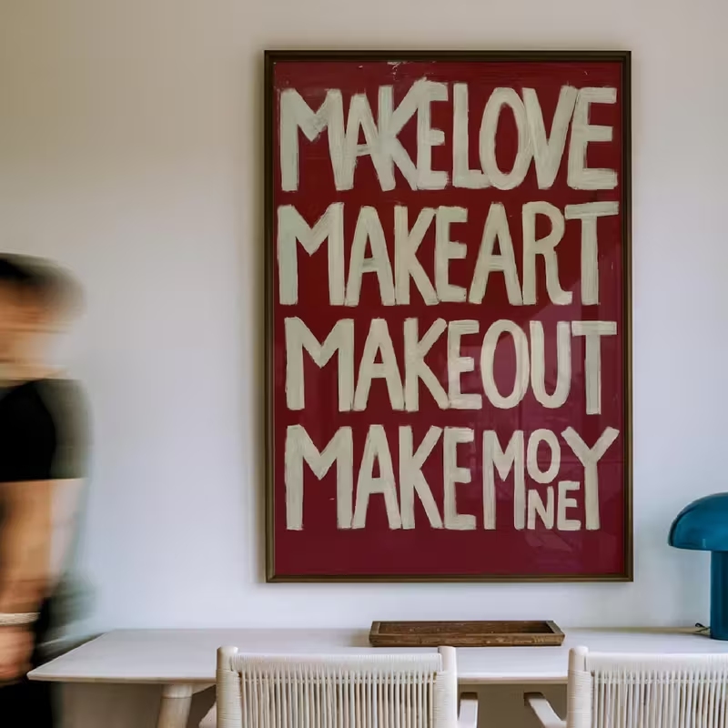 Modern,Retro Self Made Love Ki - Custom Map Poster ulasan dan harga