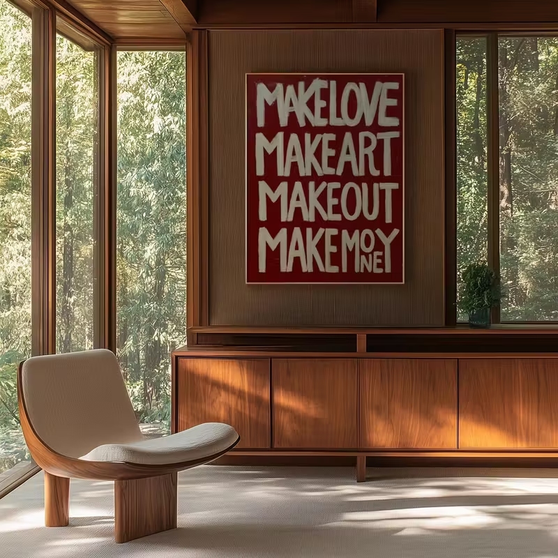 Modern,Retro Self Made Love Ki - Custom Map Poster ulasan dan harga