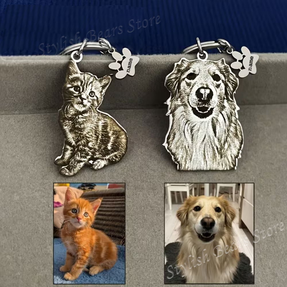 Custom Picture Keyring Pet Nam - Pet Portrait Custom ulasan dan harga