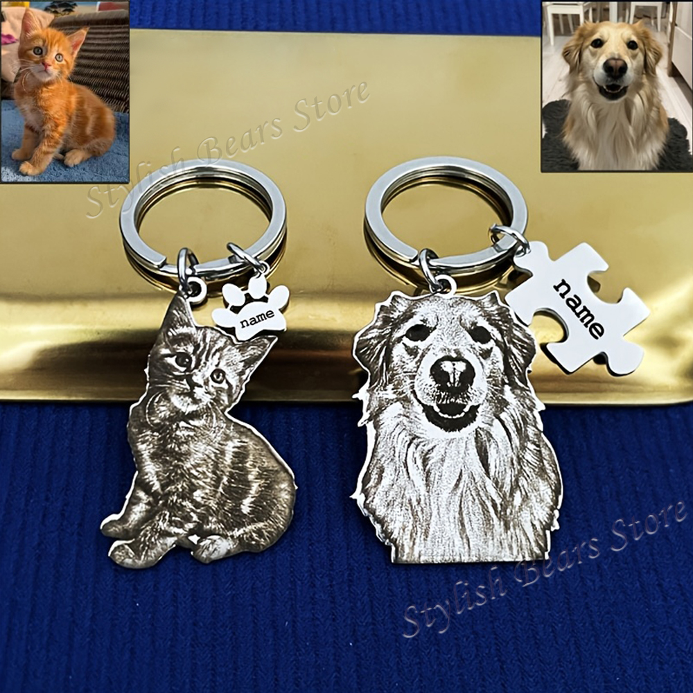 Custom Picture Keyring Pet Nam - Pet Portrait Custom ulasan dan harga
