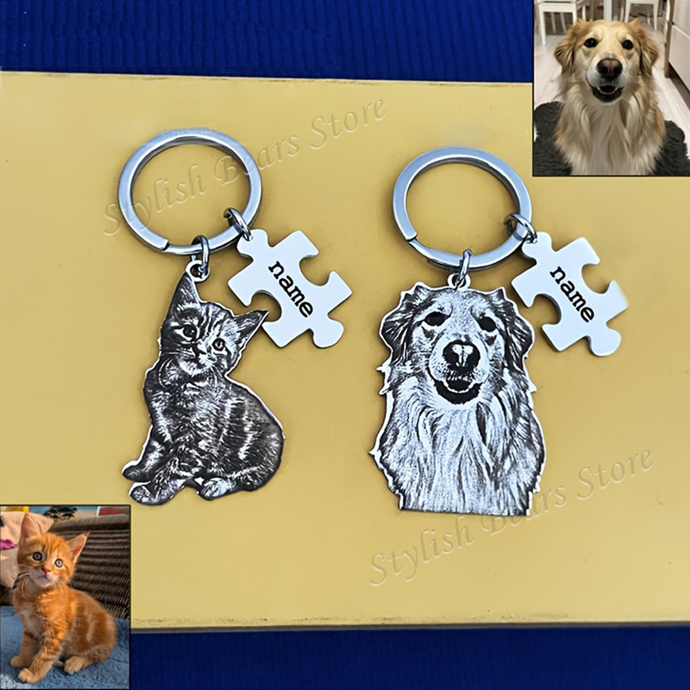Custom Picture Keyring Pet Nam - Pet Portrait Custom ulasan dan harga