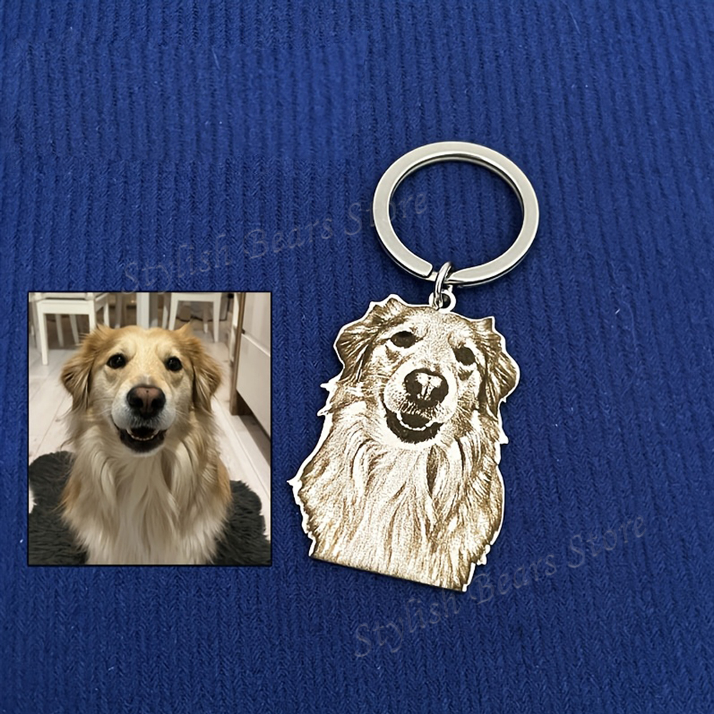 Custom Picture Keyring Pet Nam - Pet Portrait Custom ulasan dan harga