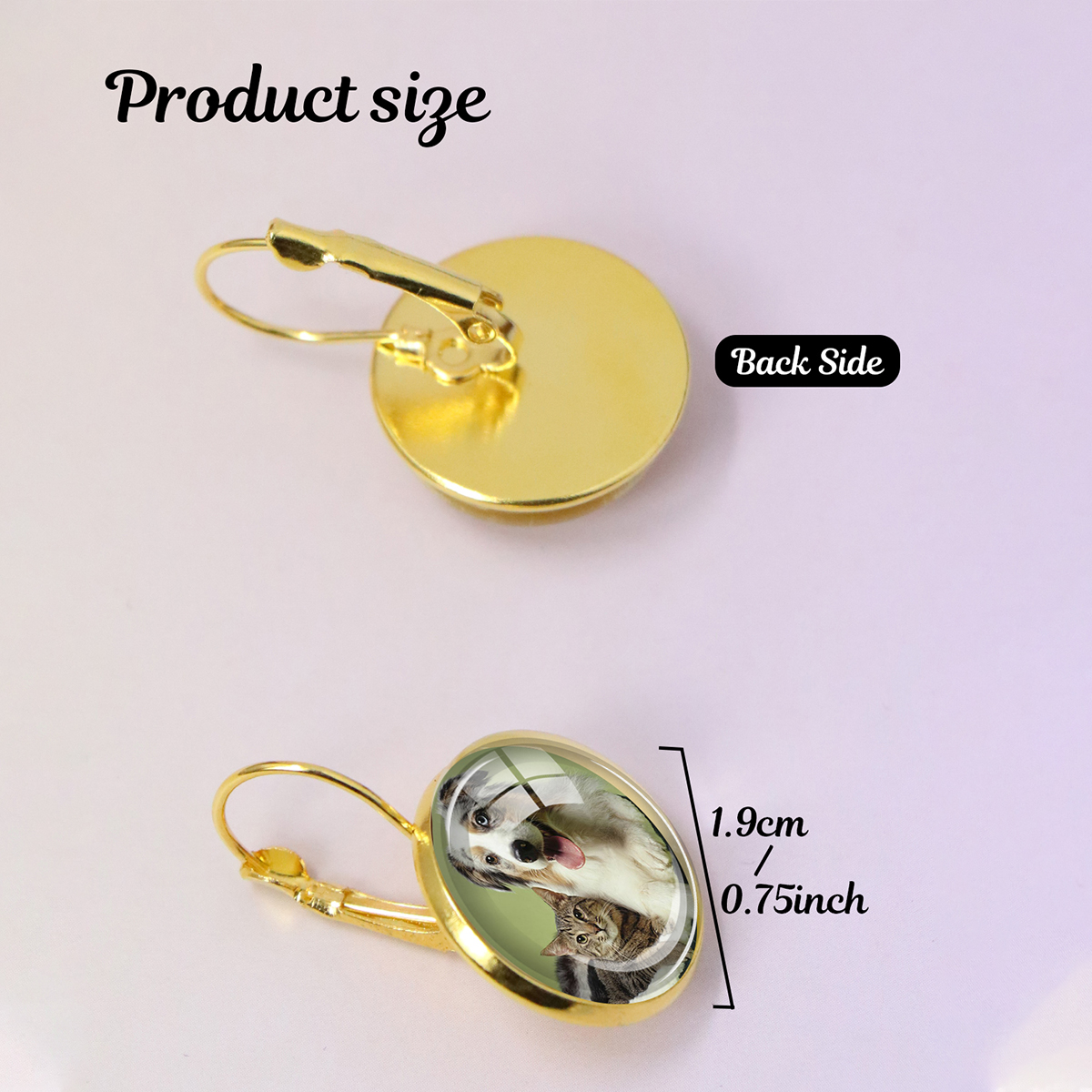 Custom Photo Earrings, Persona - Pet Portrait Custom ulasan dan harga