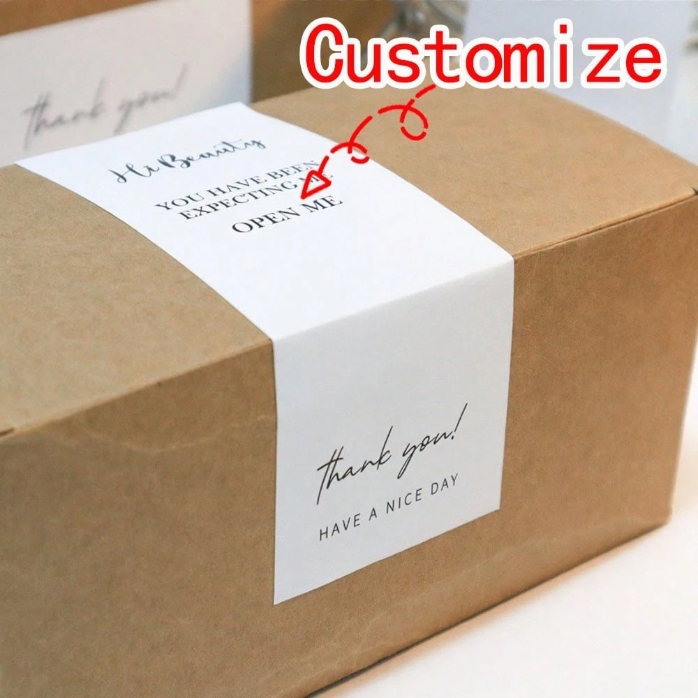 Custom Personalized Stickers W - Personalised Candle Label ulasan dan harga