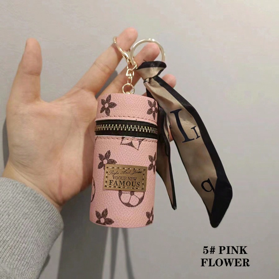 1pc Monogram Print Lipstick Ho - Monogram Keychain Leather ulasan dan harga