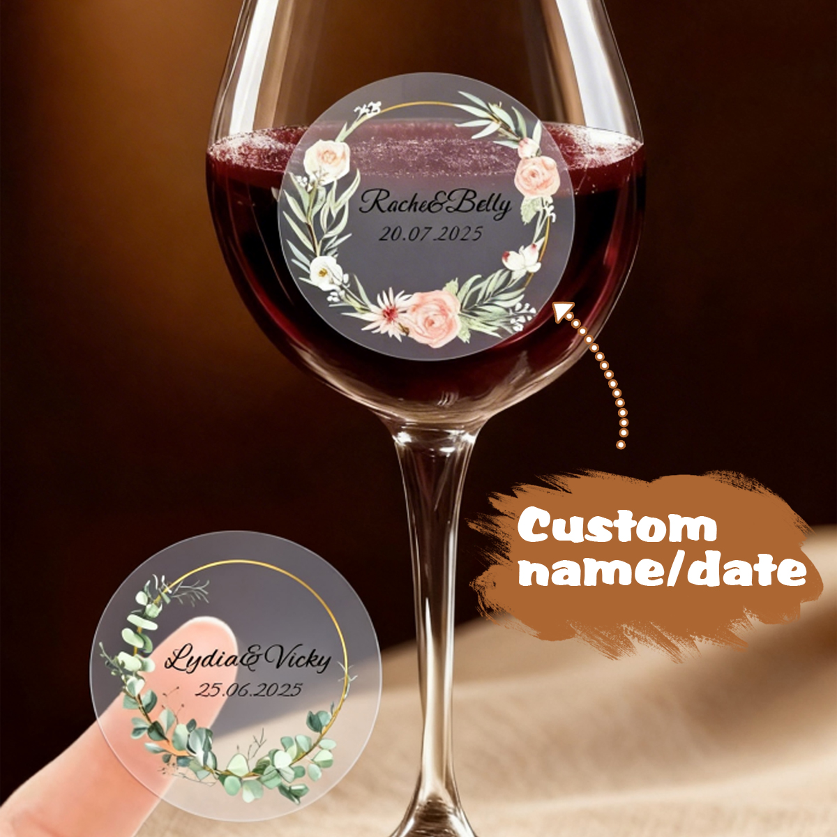54-540Pcs Clear Personalized W - Personalised Candle Label ulasan dan harga