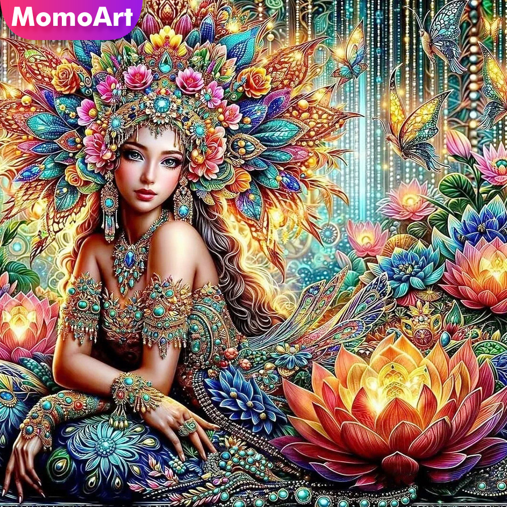 Momoart Diamond Mosaic Woman R - Photo Mosaic Print ulasan dan harga