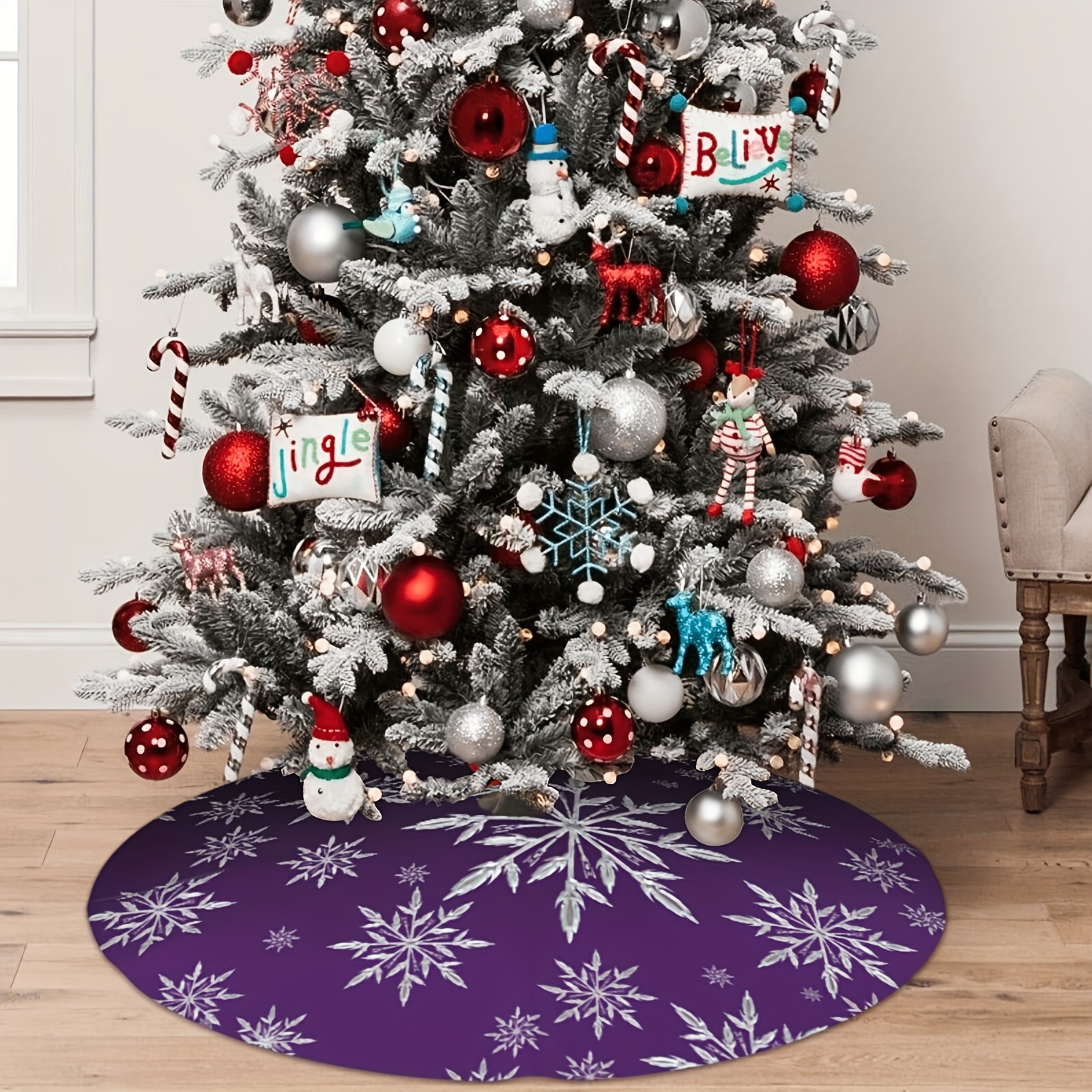 VIKAMA Deep Purple Snowflake P - Family Tree Print ulasan dan harga