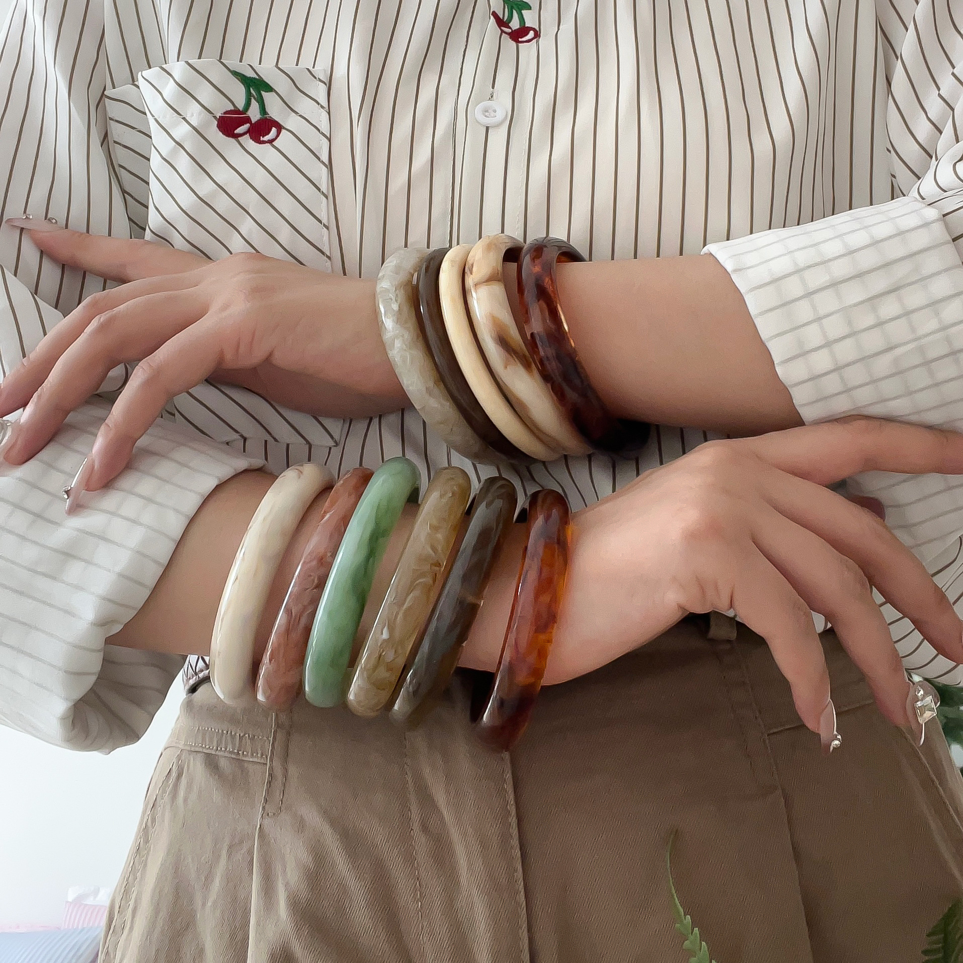 Smudged Resin Fine Bracelets f - Coordinates Bracelet ulasan dan harga