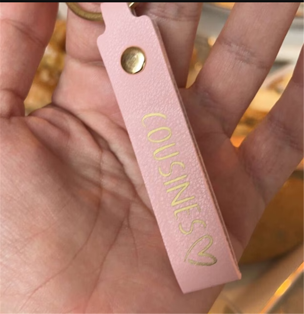 Personalized Leather Key Holde - Monogram Keychain Leather ulasan dan harga