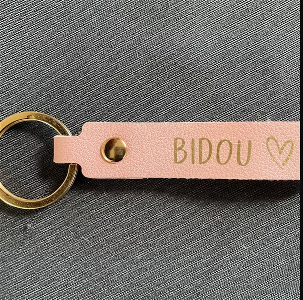 Personalized Leather Key Holde - Monogram Keychain Leather ulasan dan harga