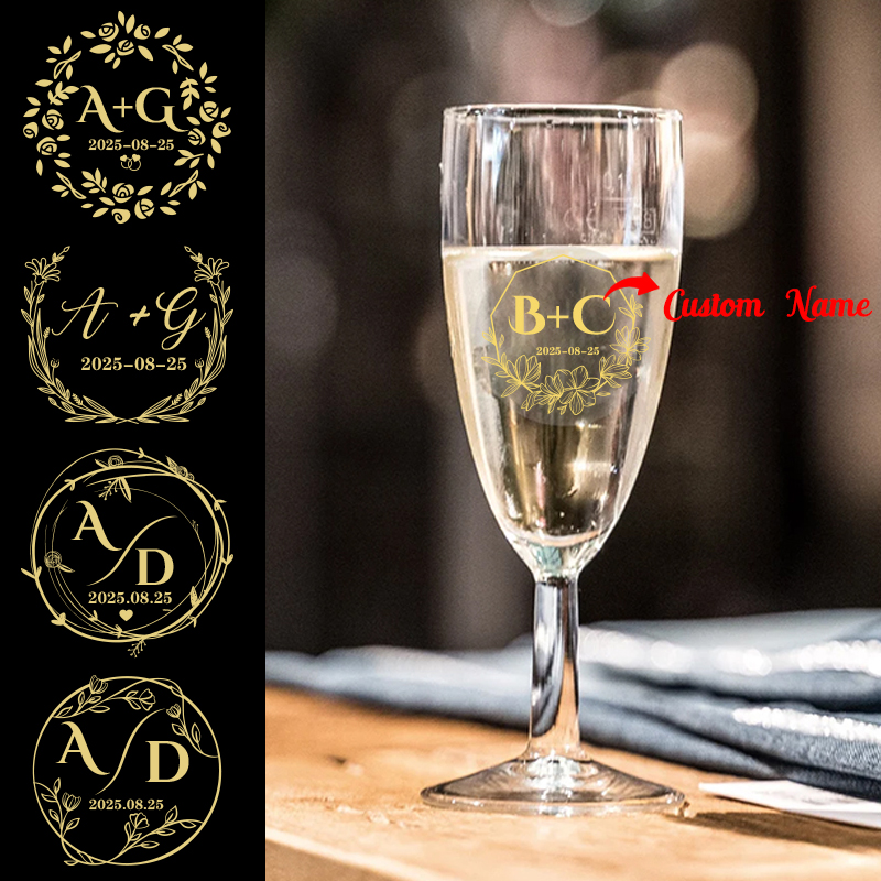 Custom Gold Foil Wedding Stick - Personalised Candle Label ulasan dan harga