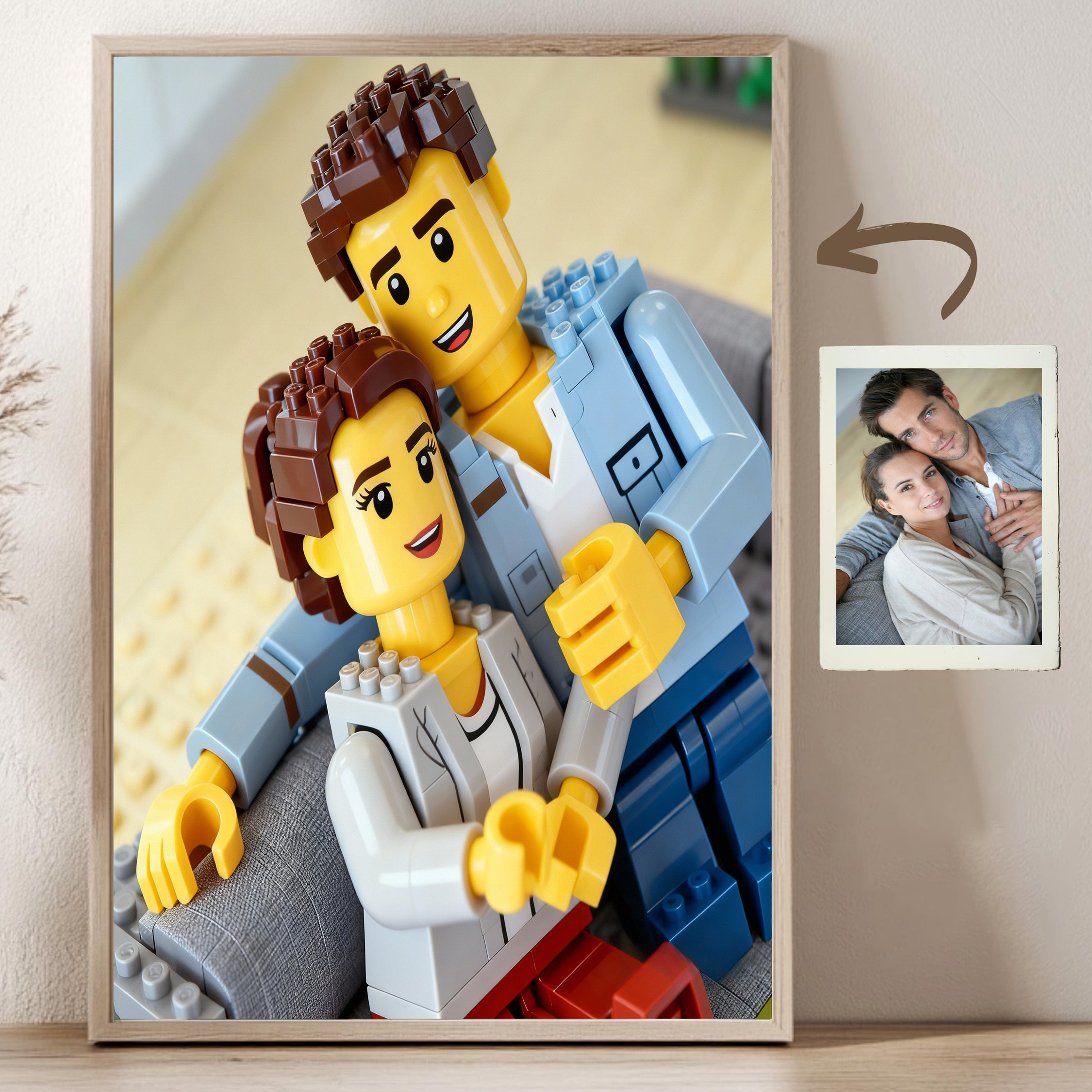 Custom Cartoon Building Block  - Custom Map Poster ulasan dan harga