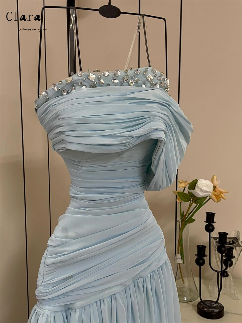 Clara Custom Sky Blue A-line S - Custom Night Sky ulasan dan harga