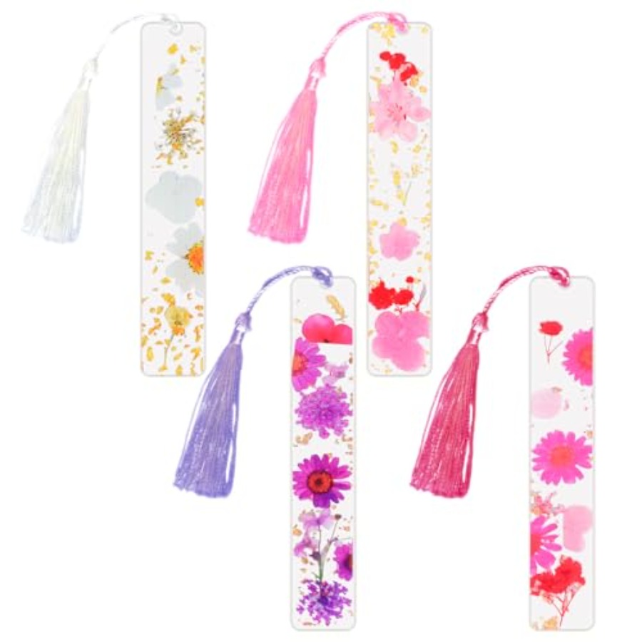 Latest Arrival4Pcs Bookmarks f - Dried Flower Bookmark ulasan dan harga