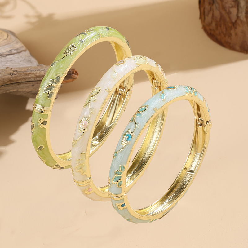 Jardme 3 Pcs Enamel Cloisonne  - Coordinates Bracelet ulasan dan harga