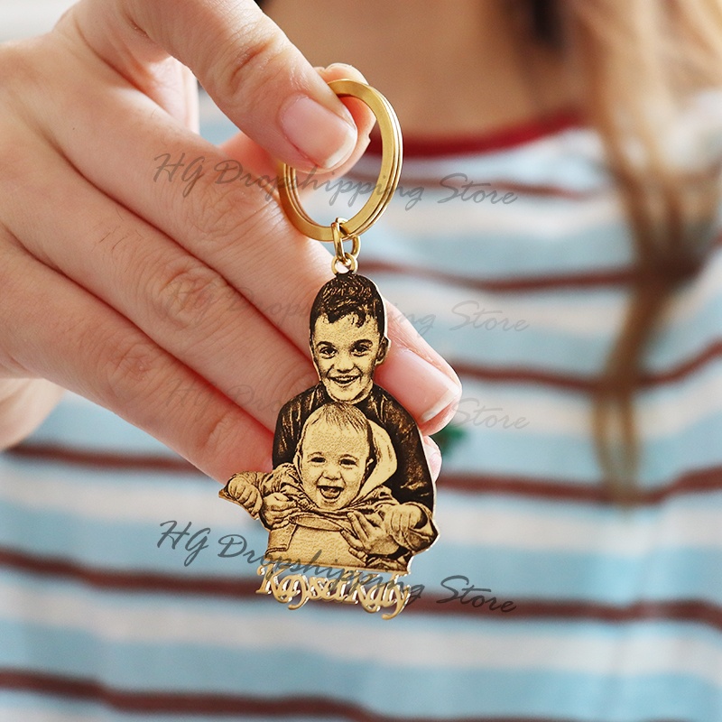Personalized Baby Photo Keycha - Pet Portrait Custom ulasan dan harga