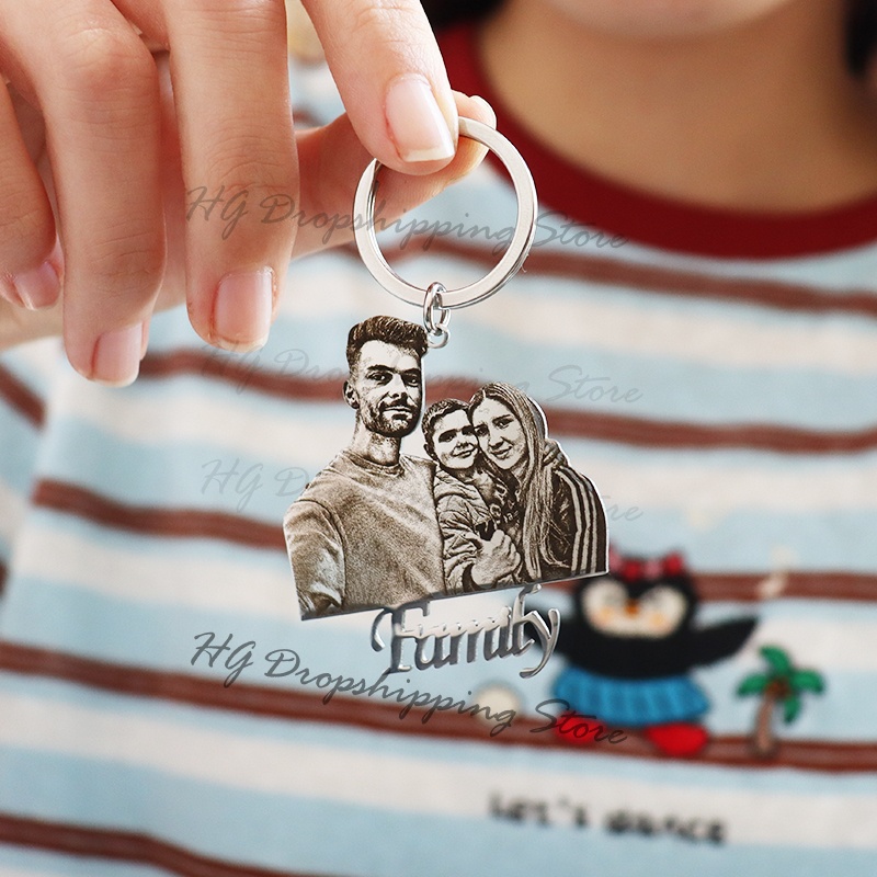 Personalized Baby Photo Keycha - Pet Portrait Custom ulasan dan harga