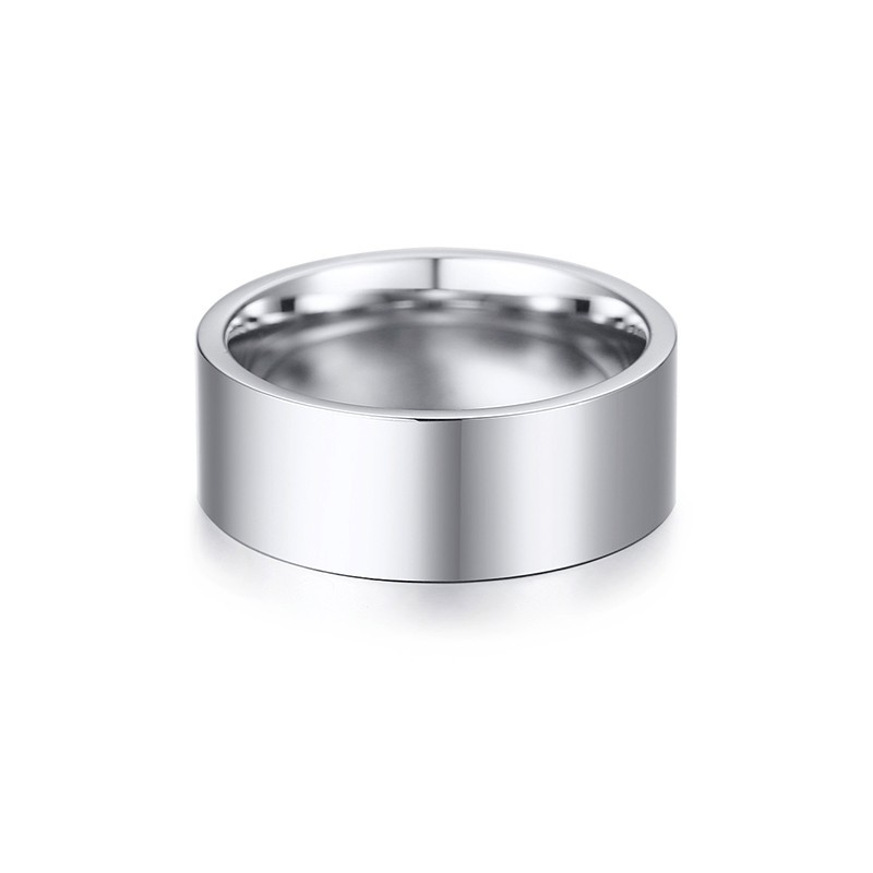 Vnox 8mm Classic Plain Ring fo - Initial Ring Custom ulasan dan harga