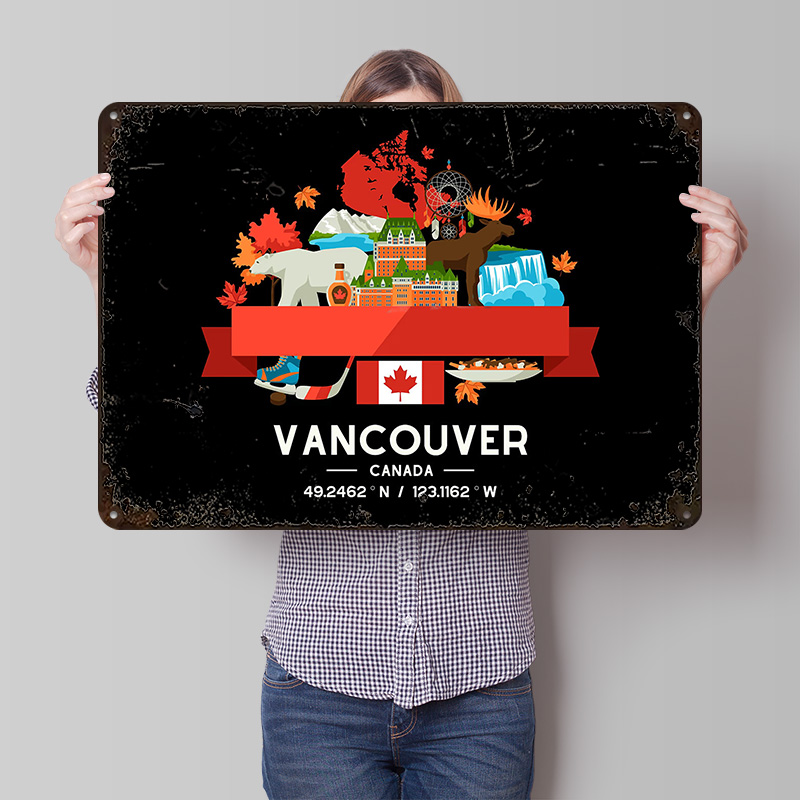 Vancouver City Map Printed Pos - Custom Map Poster ulasan dan harga