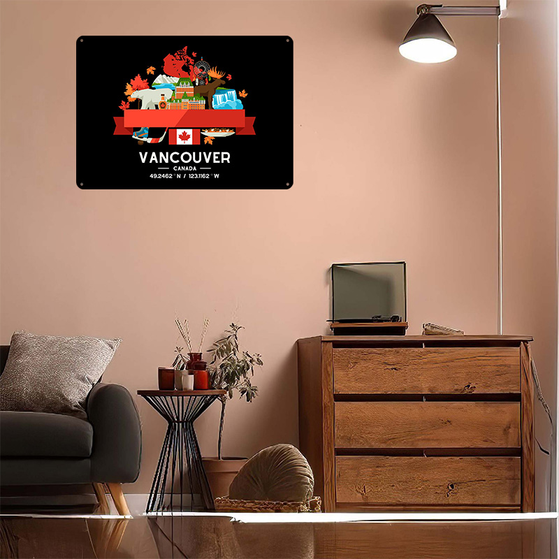 Vancouver City Map Printed Pos - Custom Map Poster ulasan dan harga