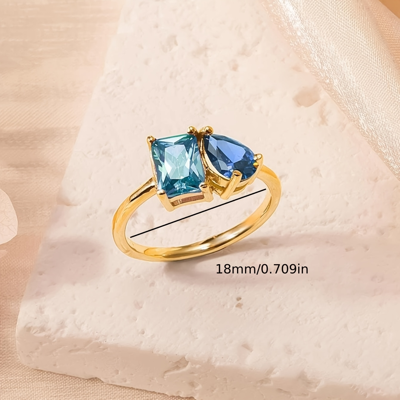 Trendy Zircon 12 Month Birthst - Initial Ring Custom ulasan dan harga