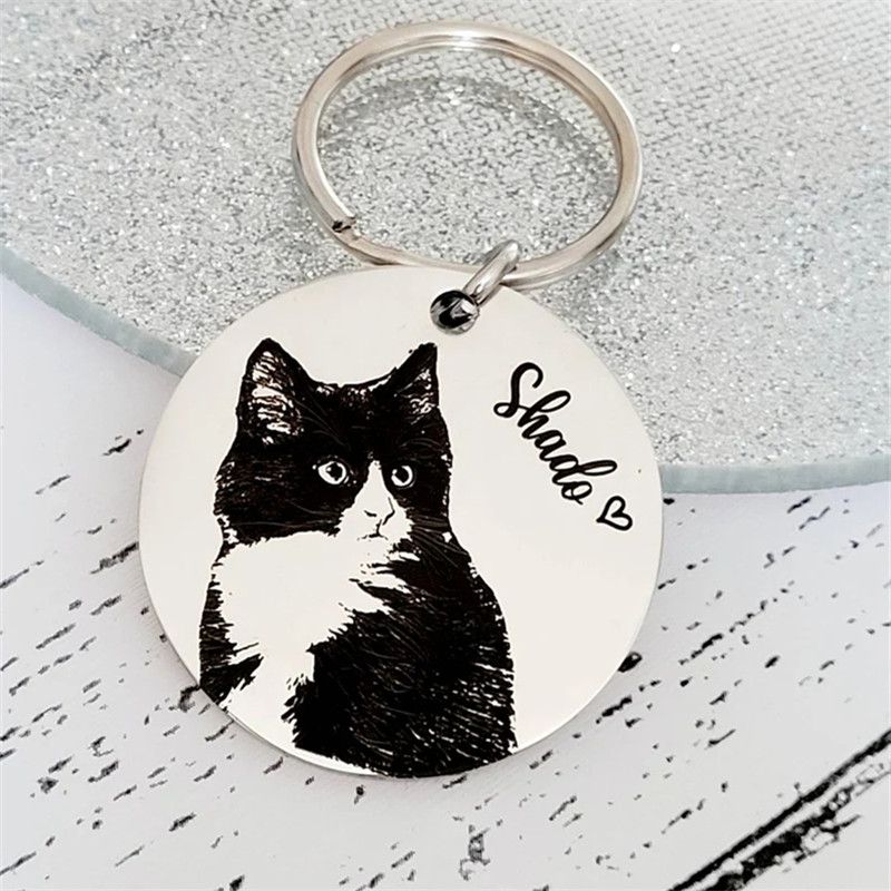 Animal Paw Print Keychain Cust - Pet Portrait Custom ulasan dan harga