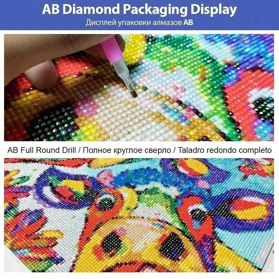1 piece - 5D-DIY - Flocking cl - Photo Mosaic Print ulasan dan harga