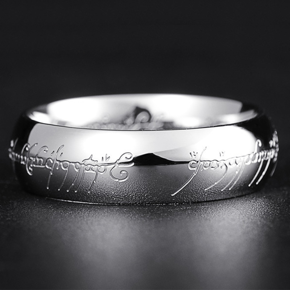 6MM Stainless Steel Exquisite  - Initial Ring Custom ulasan dan harga