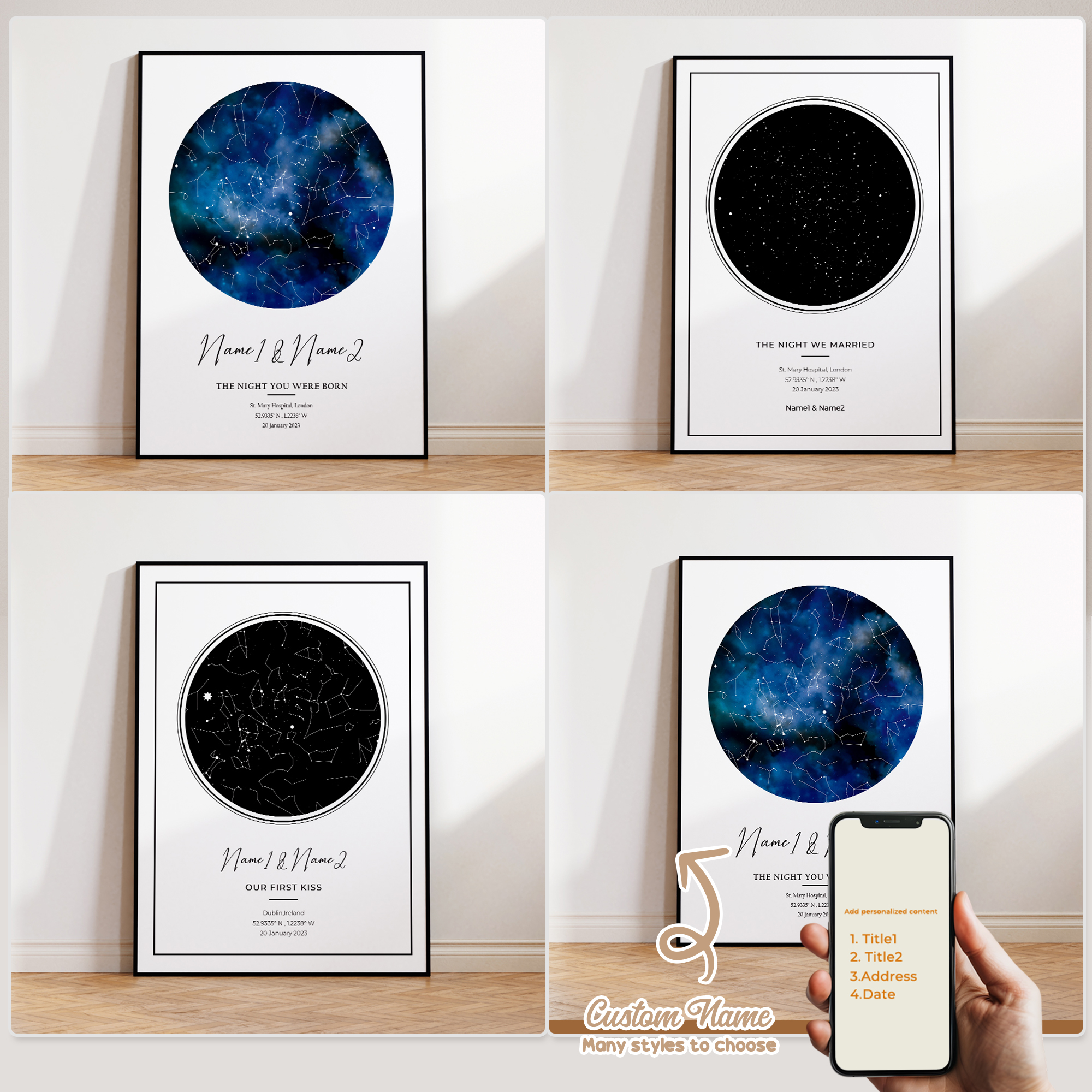 Modern Custom Personalized Nig - Custom Map Poster ulasan dan harga
