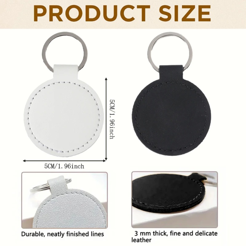 Personalized Initial with Name - Monogram Keychain Leather ulasan dan harga