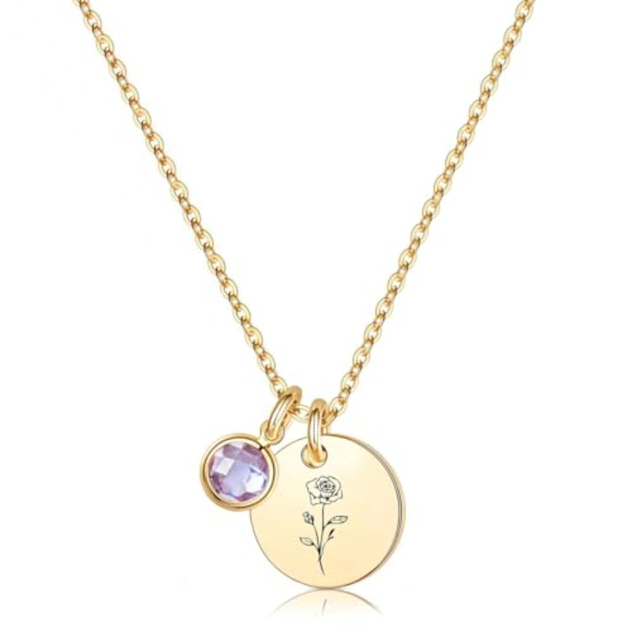 Birth Flower Necklaces for Wom - Birth Flower Necklace ulasan dan harga