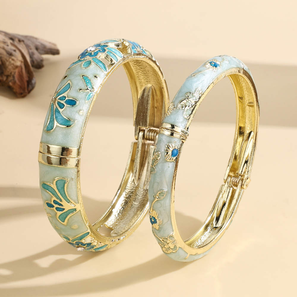 Jardme 1PCS Wide Hollow Enamel - Coordinates Bracelet ulasan dan harga
