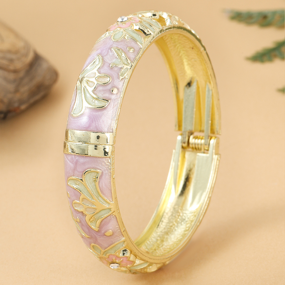 Jardme 1PCS Wide Hollow Enamel - Coordinates Bracelet ulasan dan harga